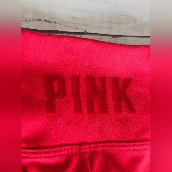 Victoria's Secret ACTIVE Bright Red High Waist Tie Ruched Leggings Buttery Soft - Picture 10 of 10